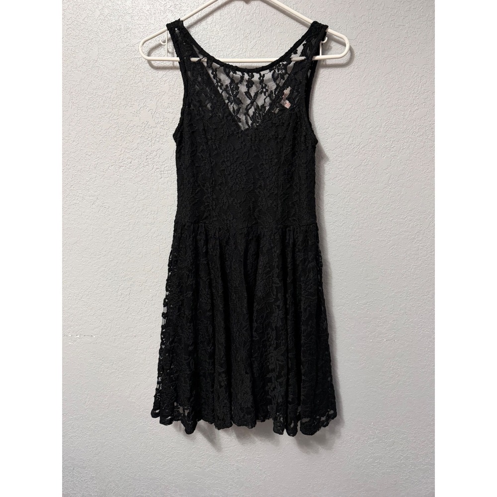 Margo & Sebastian Black Lace Fit and Flare Skater Dress  MG7627AND  5 Party